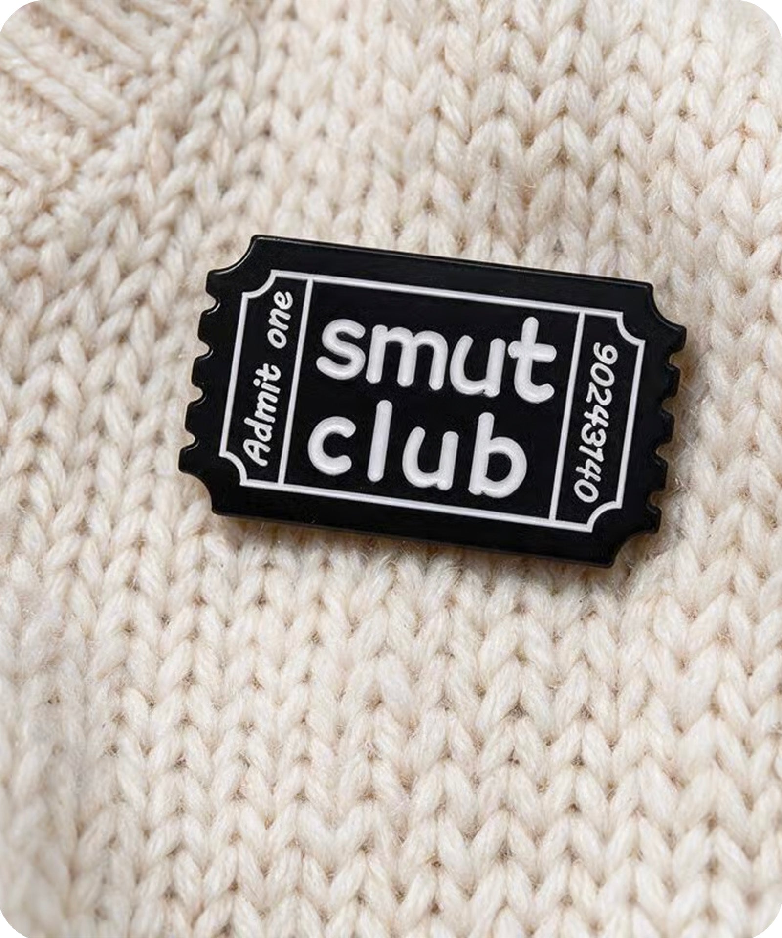 Smut Club Enamel Pin Badge