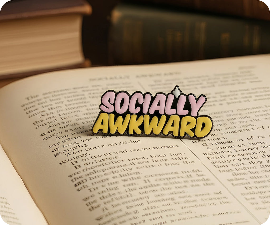 Socially Awkward Pin Badge
