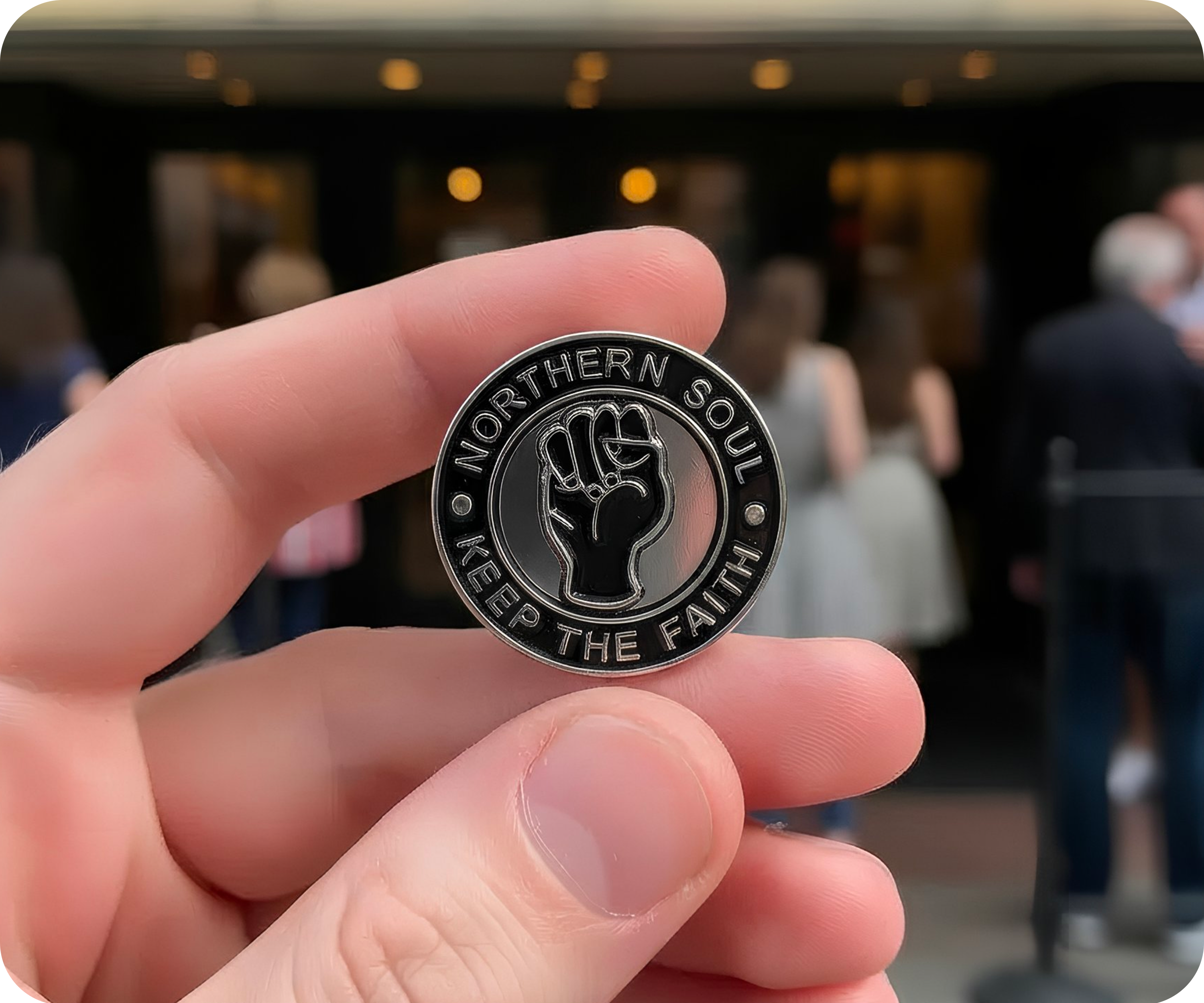 Northern Soul Pin Badge