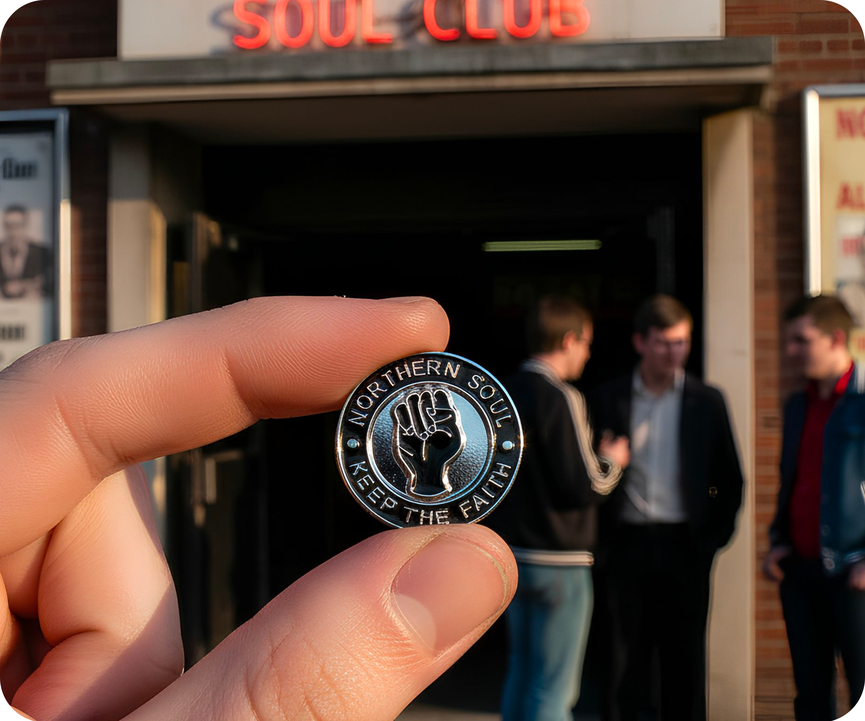 Northern Soul Pin Badge