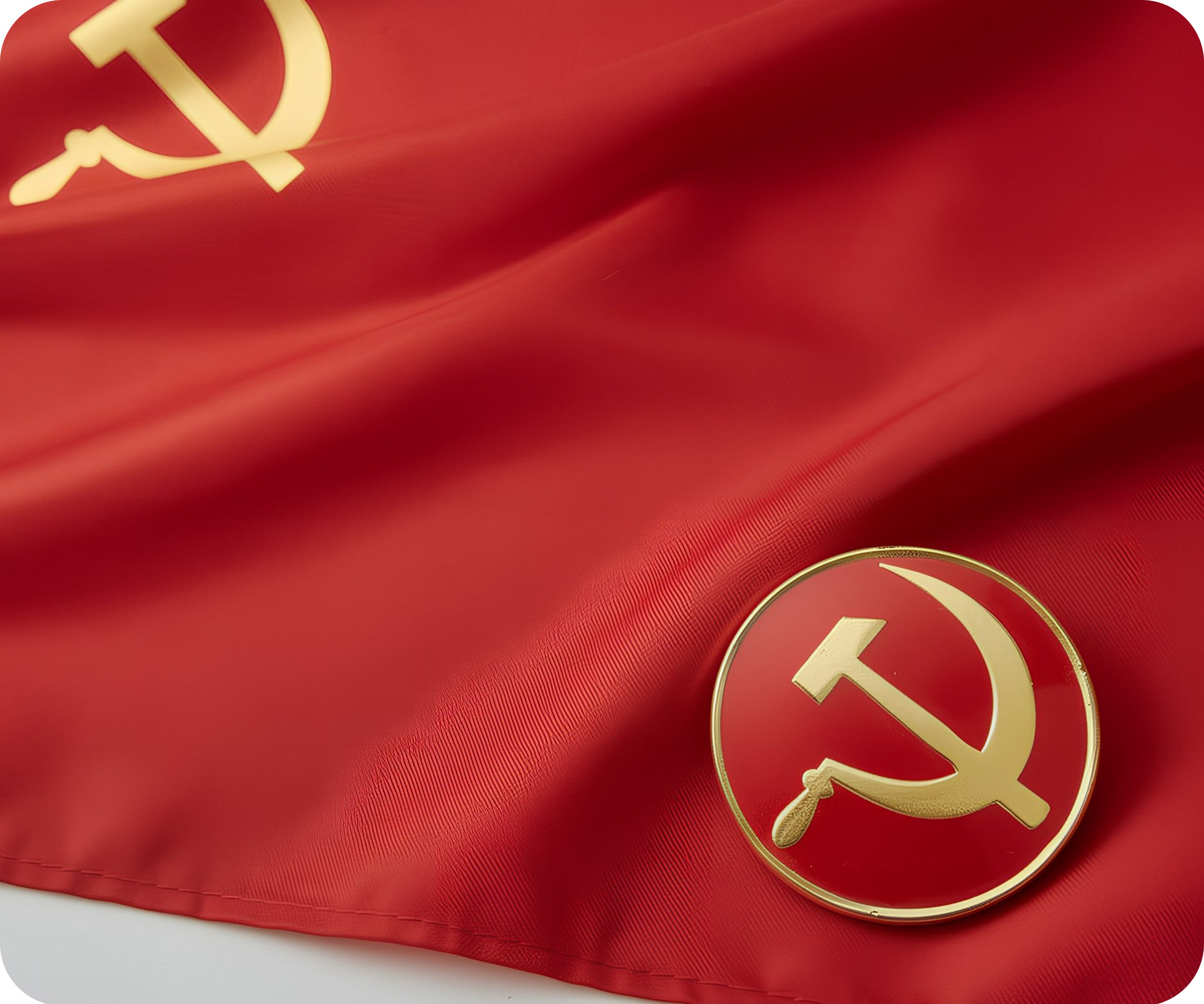Communist USSR Soviet Button Pin Badge