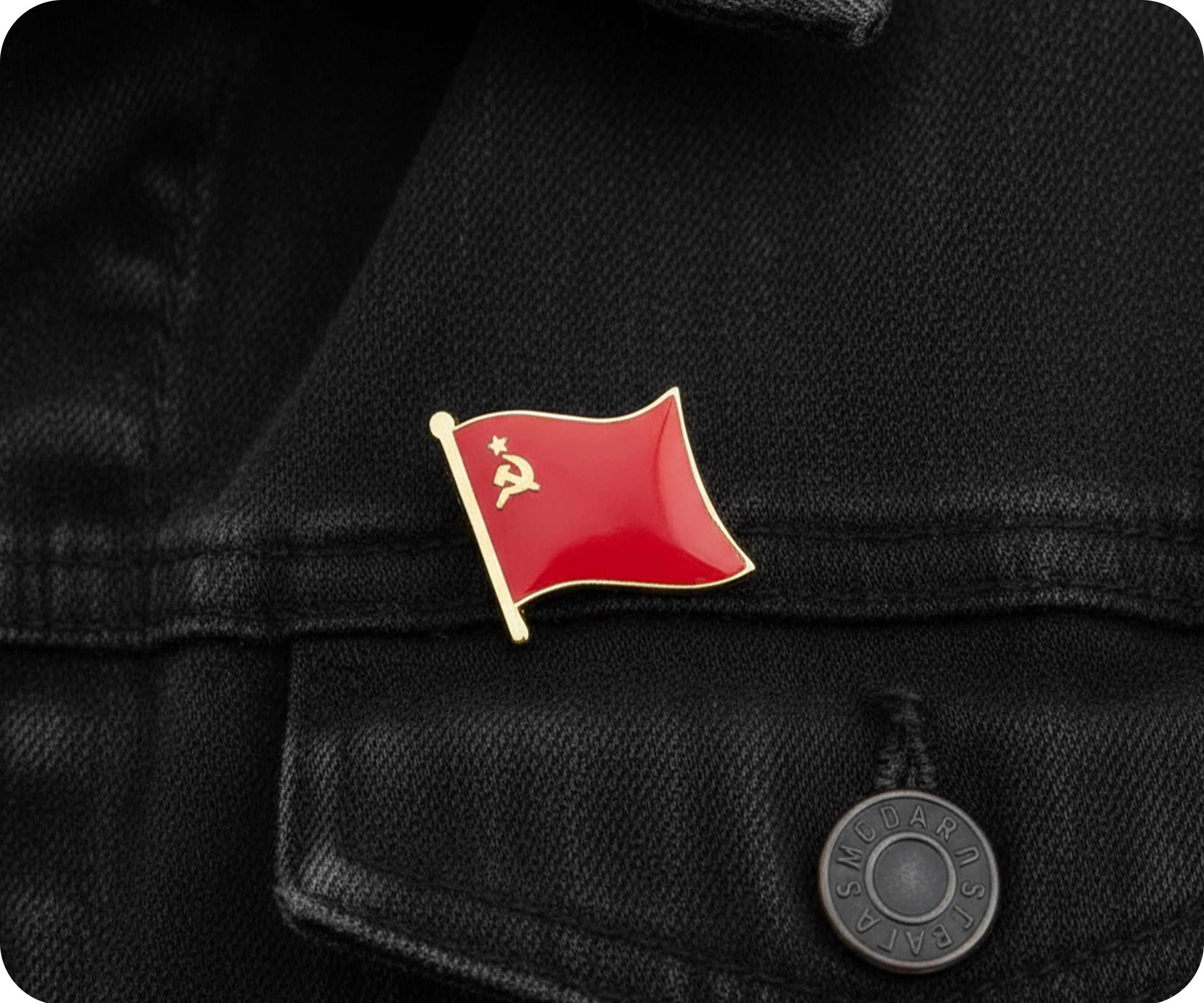 Pin con la bandera de la Unión Soviética de la URSS Imagen secundaria del producto