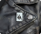 Ace Skull Spades Pin Badge