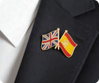 United Kingdom UK & Spain Friendship Pin Badge
