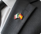 Mexico & Spain Friendship Pin Badge