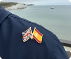 United Kingdom UK & Spain Friendship Pin Badge