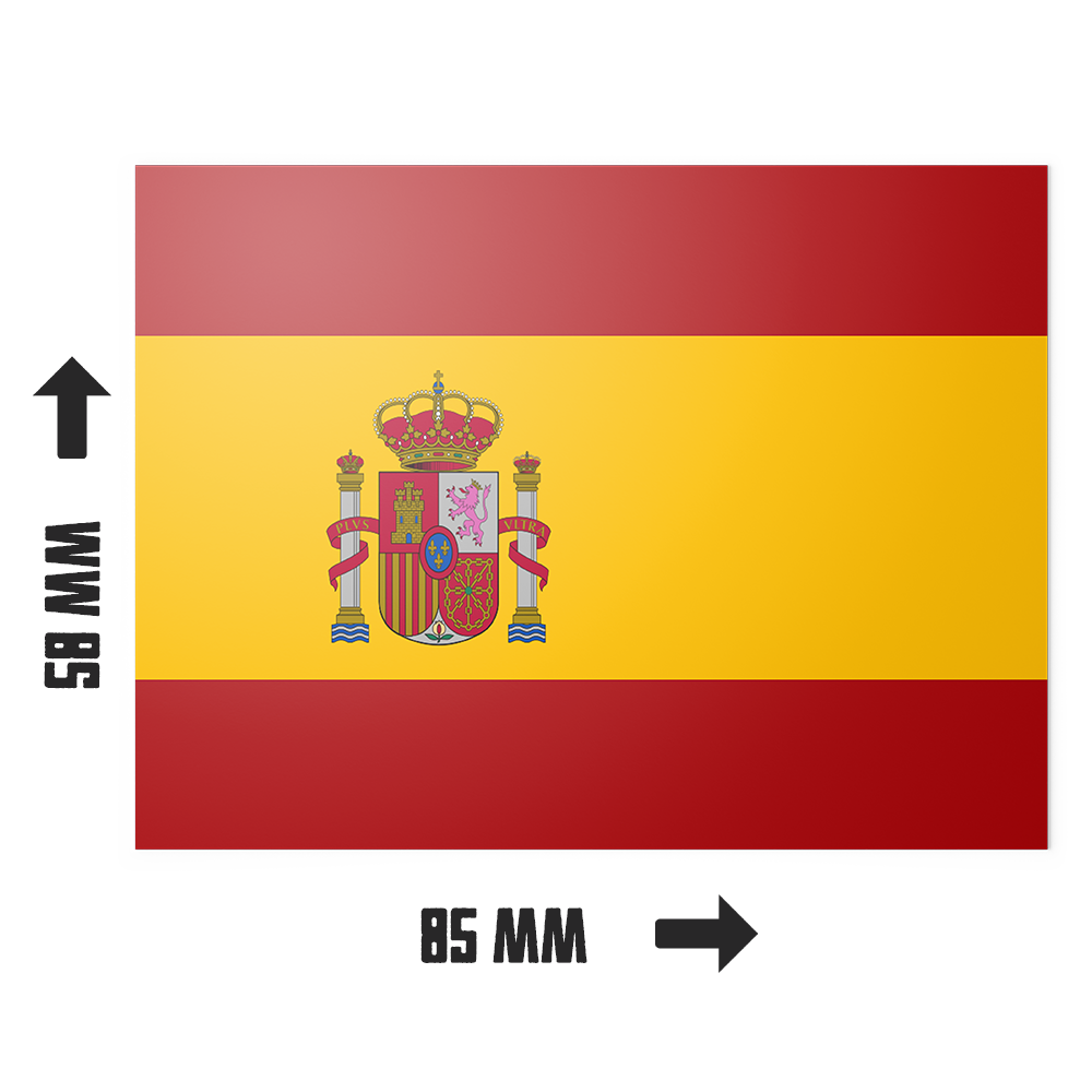 20 X Spain Flag Stickers