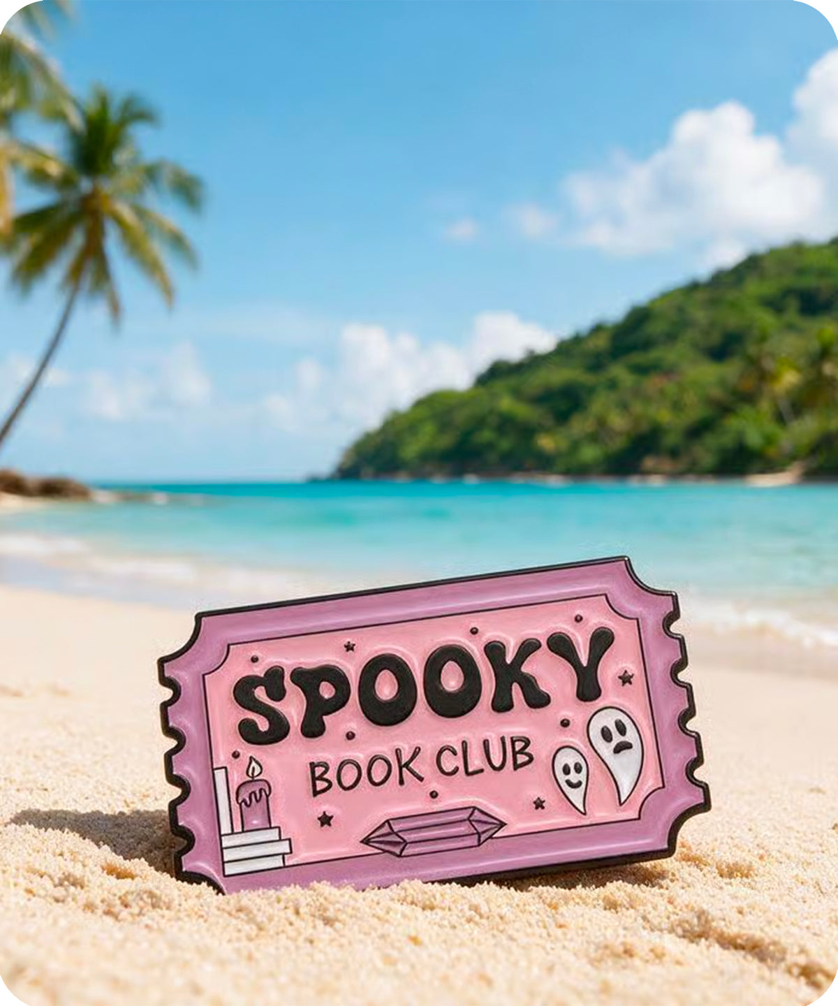 Spooky Book Club Enamel Pin Badge