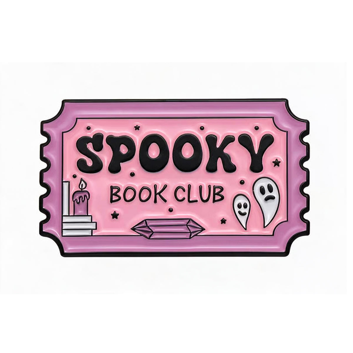 Spooky Book Club Enamel Pin Badge Main image