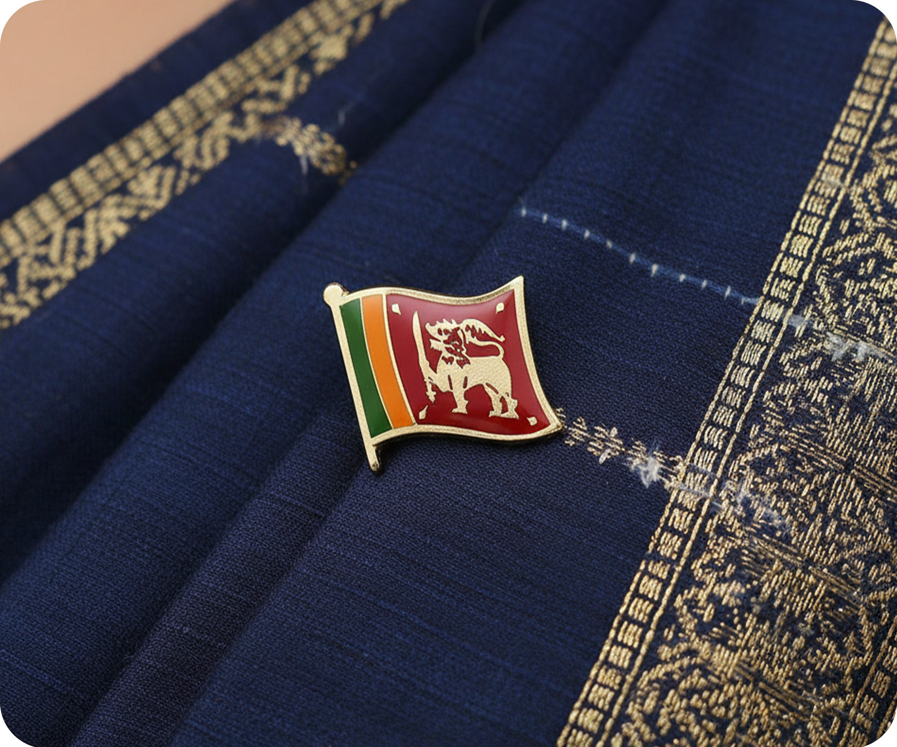 Sri Lanka Flag Pin Badge