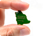 Saudi Arabia Country Shape Pin Badge
