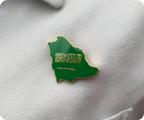 Saudi Arabia Country Shape Pin Badge