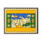Jerusalem Old City Historic Travel Stamp Pin Badge