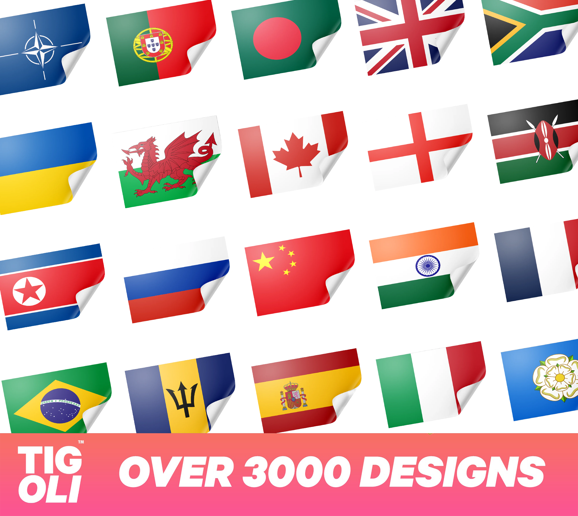 20 X Pakistan Flag Stickers