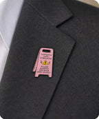 Currently Overstimulated Please Whisper & Back Away Slowly Enamel Pin Badge