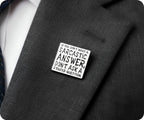 Don't Ask Stupid Questions Sarcasm Pin Badge
