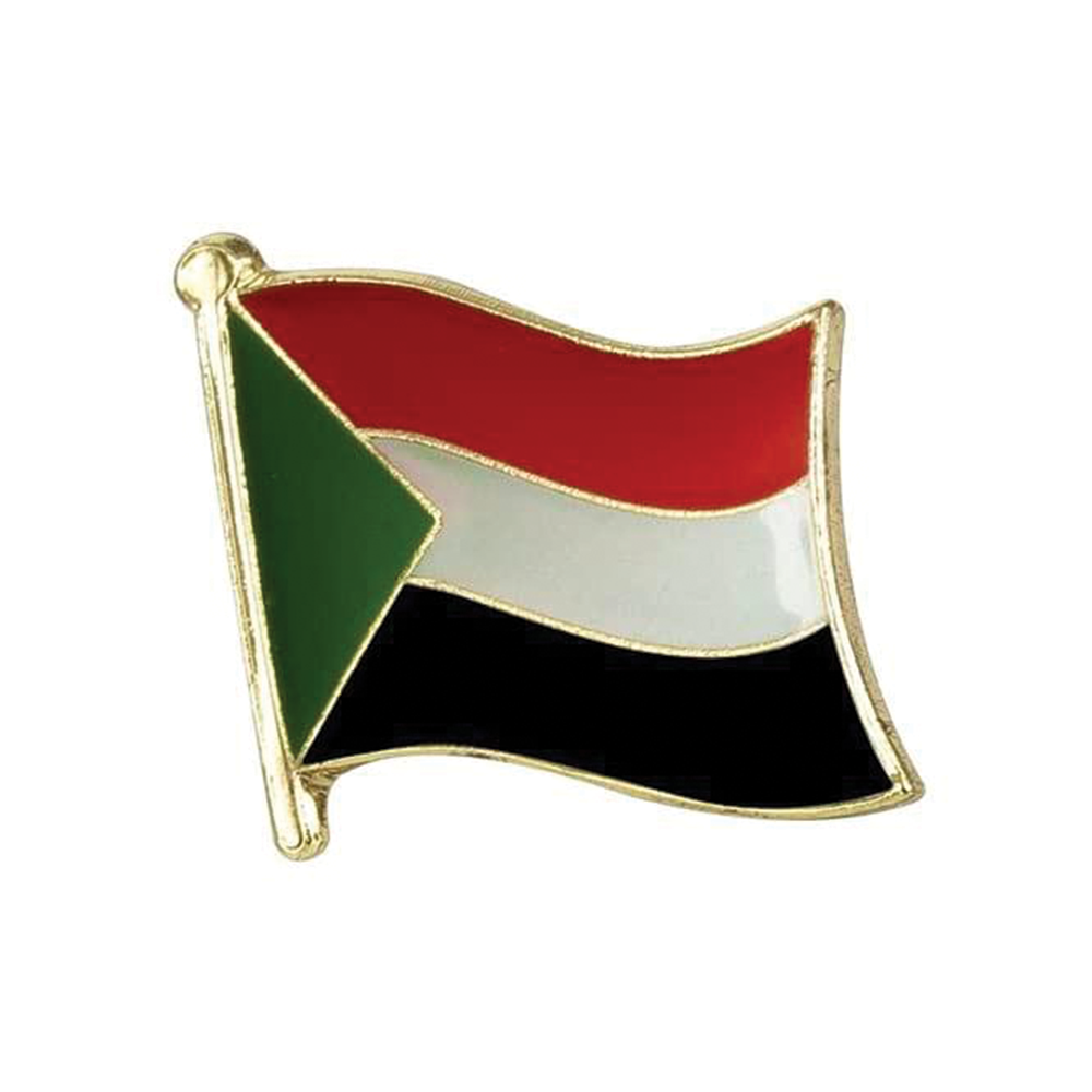 Sudan Flag Pin Badge