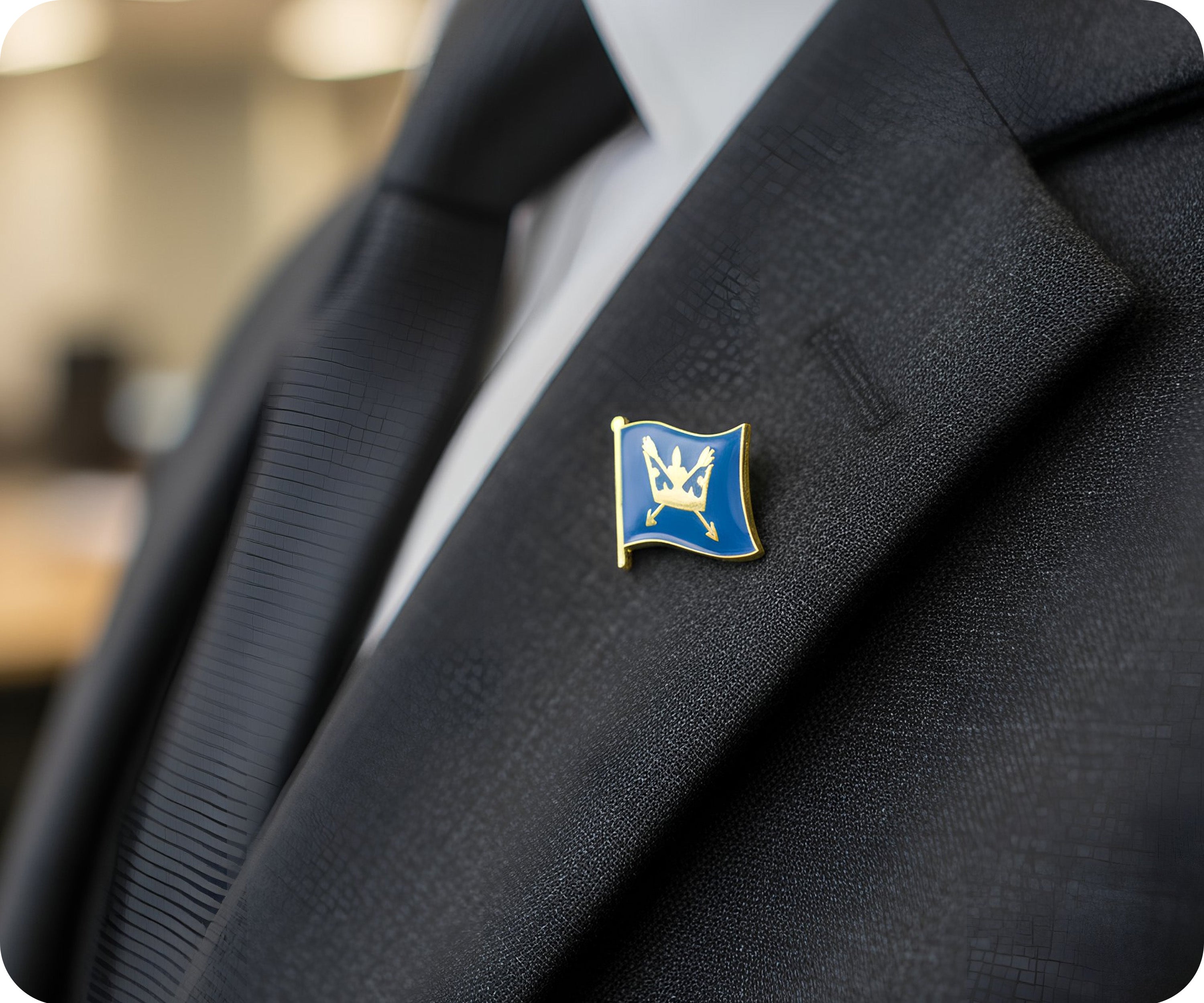 The Suffolk County English Flag Pin Badge