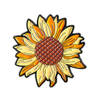 Sunflower flower Pin Badge