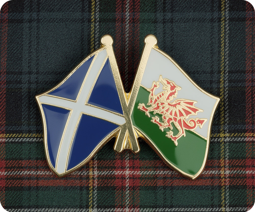 Scotland & Wales Friendship Pin Badge