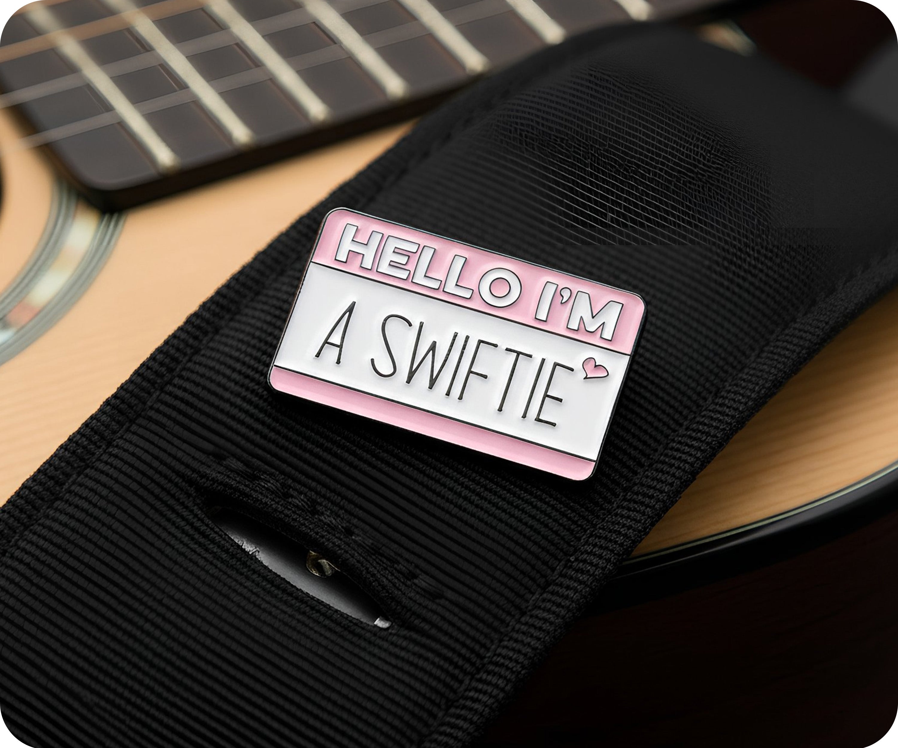 Hello I'm A Swiftie Pin Badge