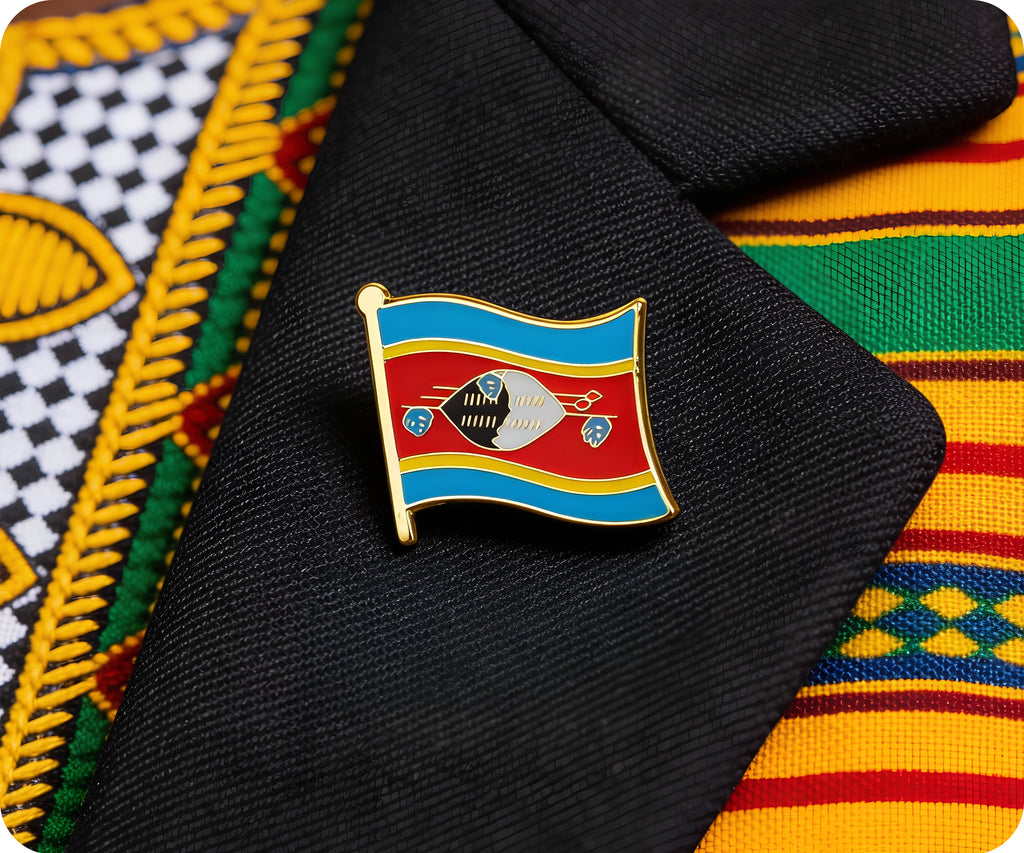 Swaziland Flag Pin Badge