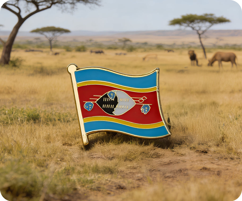 Swaziland Flag Pin Badge
