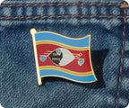 Swaziland Flag Pin Badge