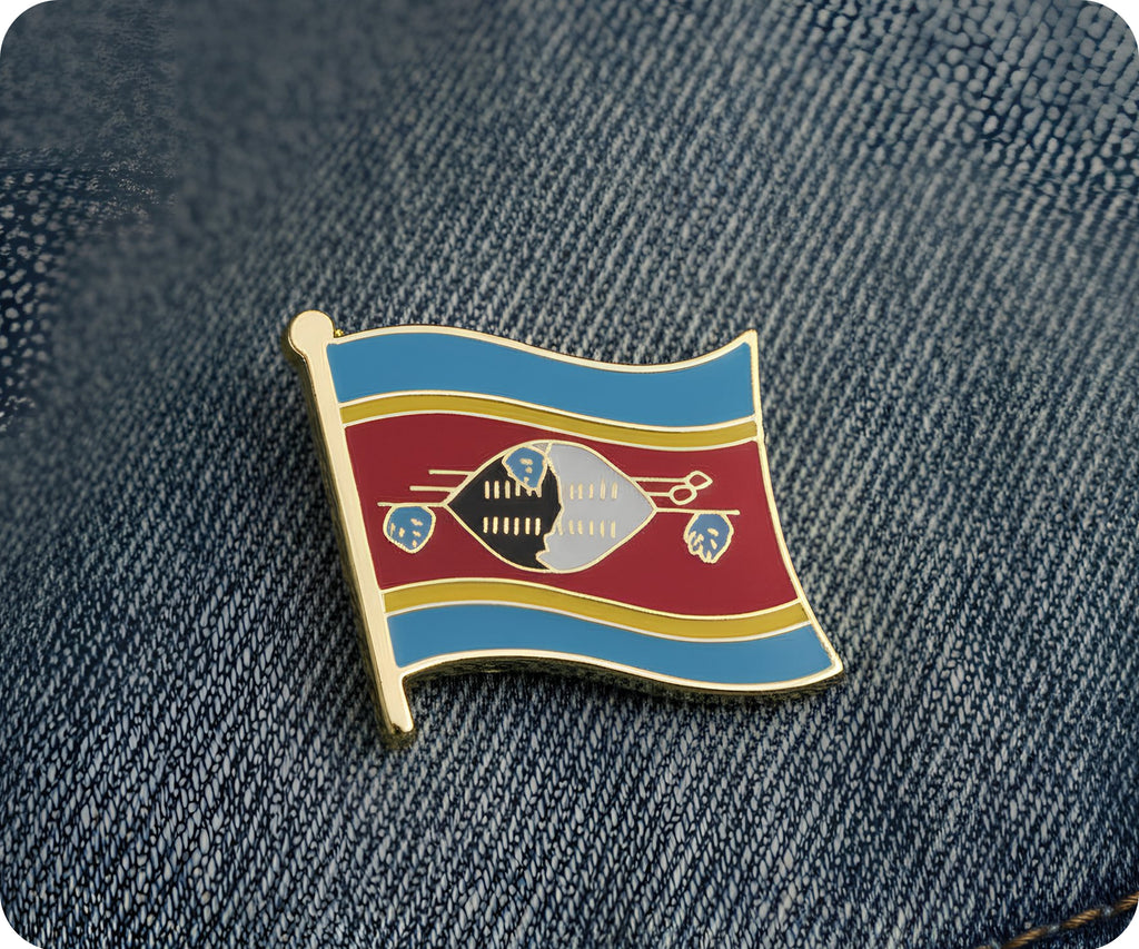Swaziland Flag Pin Badge