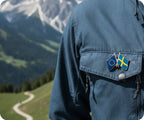 European Union & Sweden Friendship Pin Badge