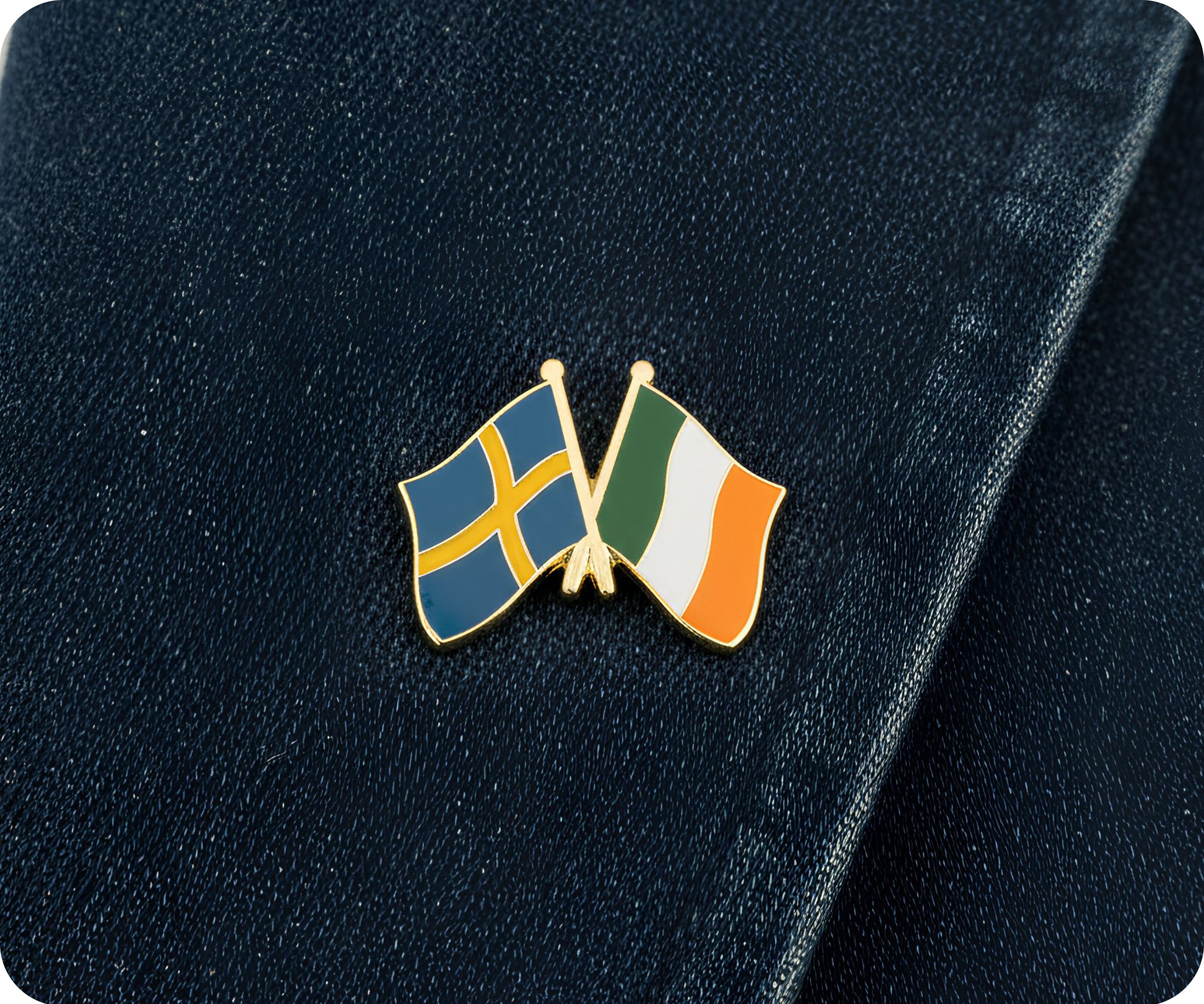 Pin de la amistad entre Suecia e Irlanda Imagen secundaria del producto