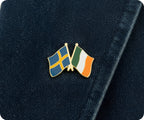 Sweden & Ireland Friendship Pin Badge