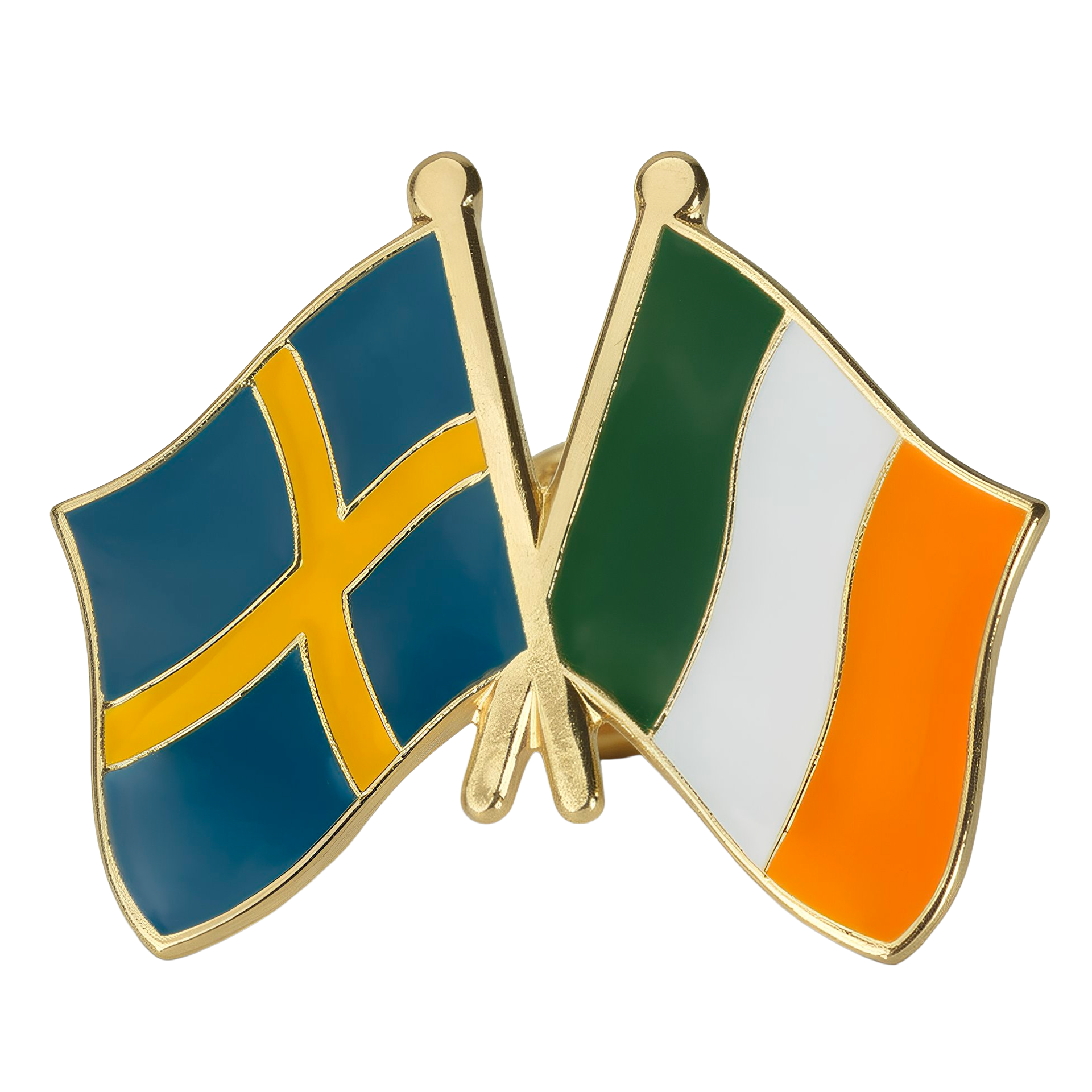 Sweden & Ireland Friendship Pin Badge