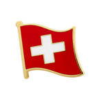 Switzerland Swiss Flag Pin Badge