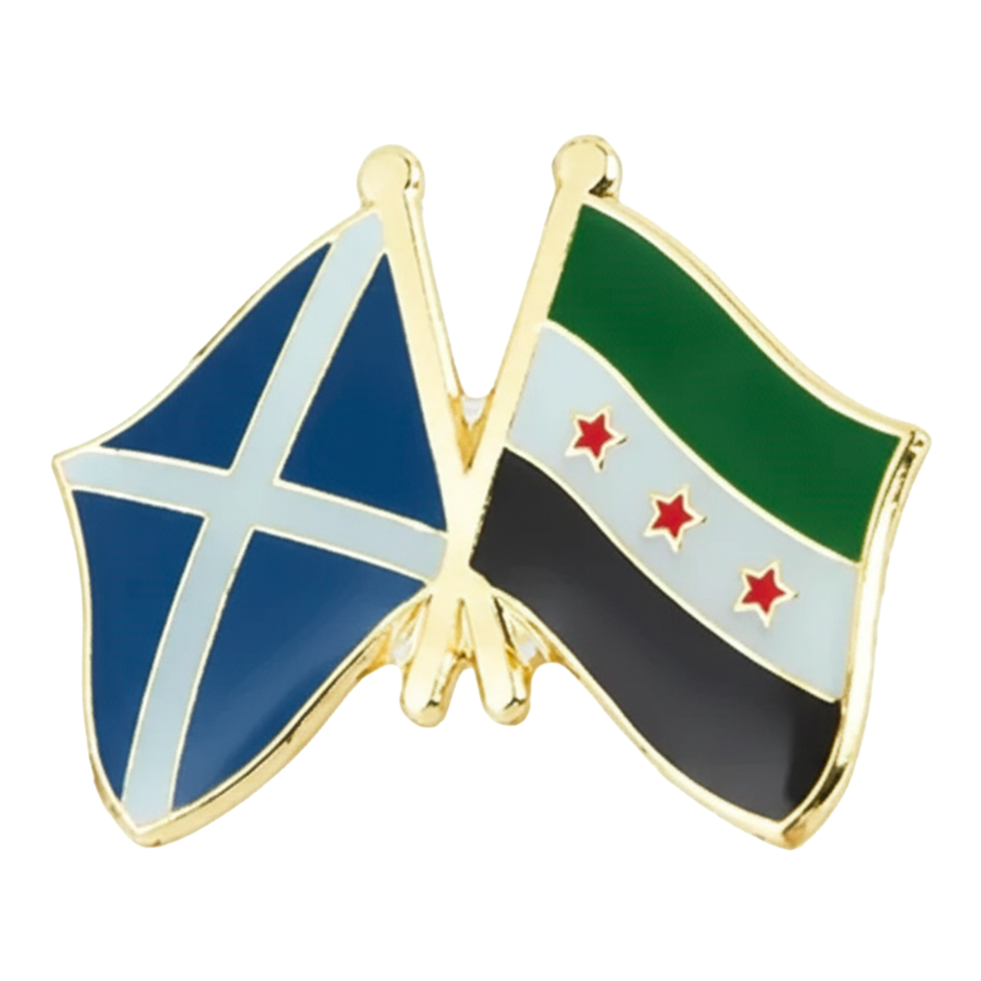 Pin de amistad de 3 estrellas entre Escocia y Siria  Imagen principal del producto