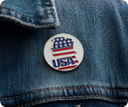 Donald Trump USA Pin Badge