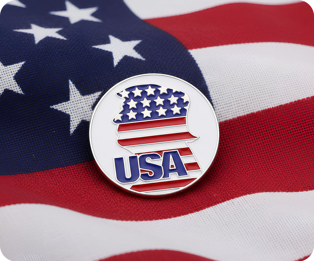 Donald Trump USA Pin Badge