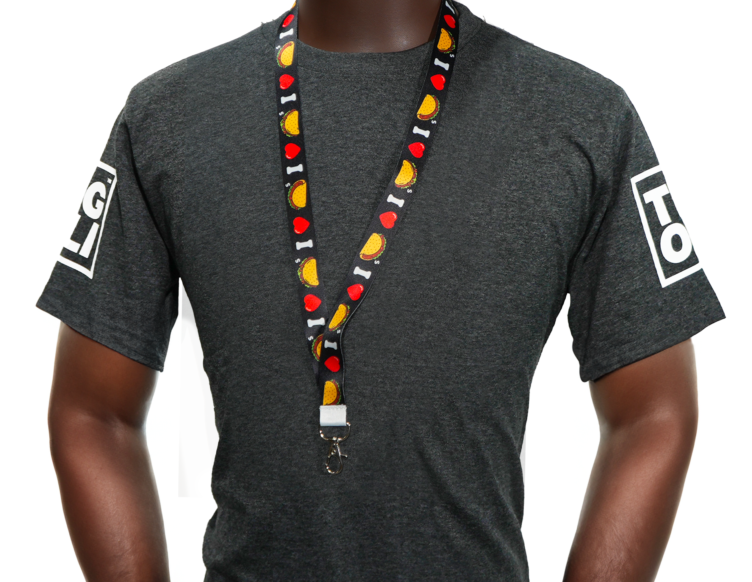 I Love Tacos Fast Food Lanyard Secondary image