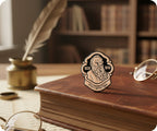 Lev Nikolayevich Tolstoy Portrait Pin Badge