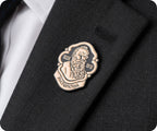 Lev Nikolayevich Tolstoy Portrait Pin Badge