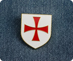 Knights Templar Free Masons Masonic Shield Pin Badge