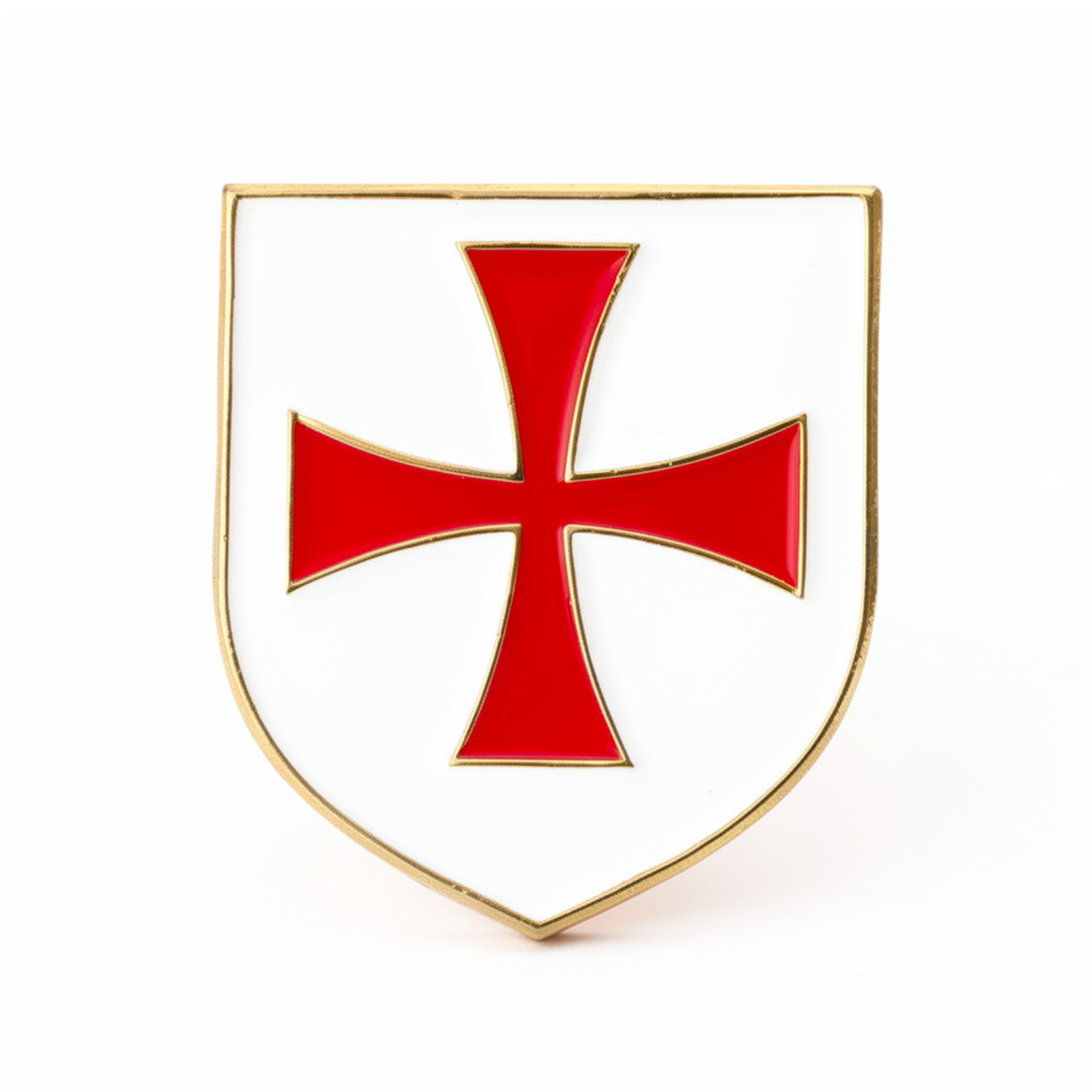 Knights Templar Free Masons Masonic Shield Pin Badge Main image
