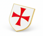 Knights Templar Free Masons Masonic Shield Pin Badge