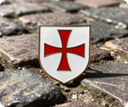 Knights Templar Free Masons Masonic Shield Pin Badge