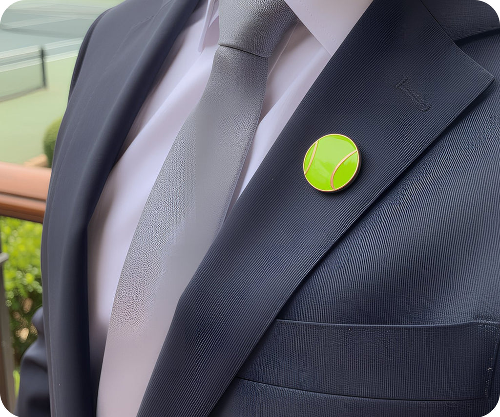 Tennis Ball Sport Pin Badge