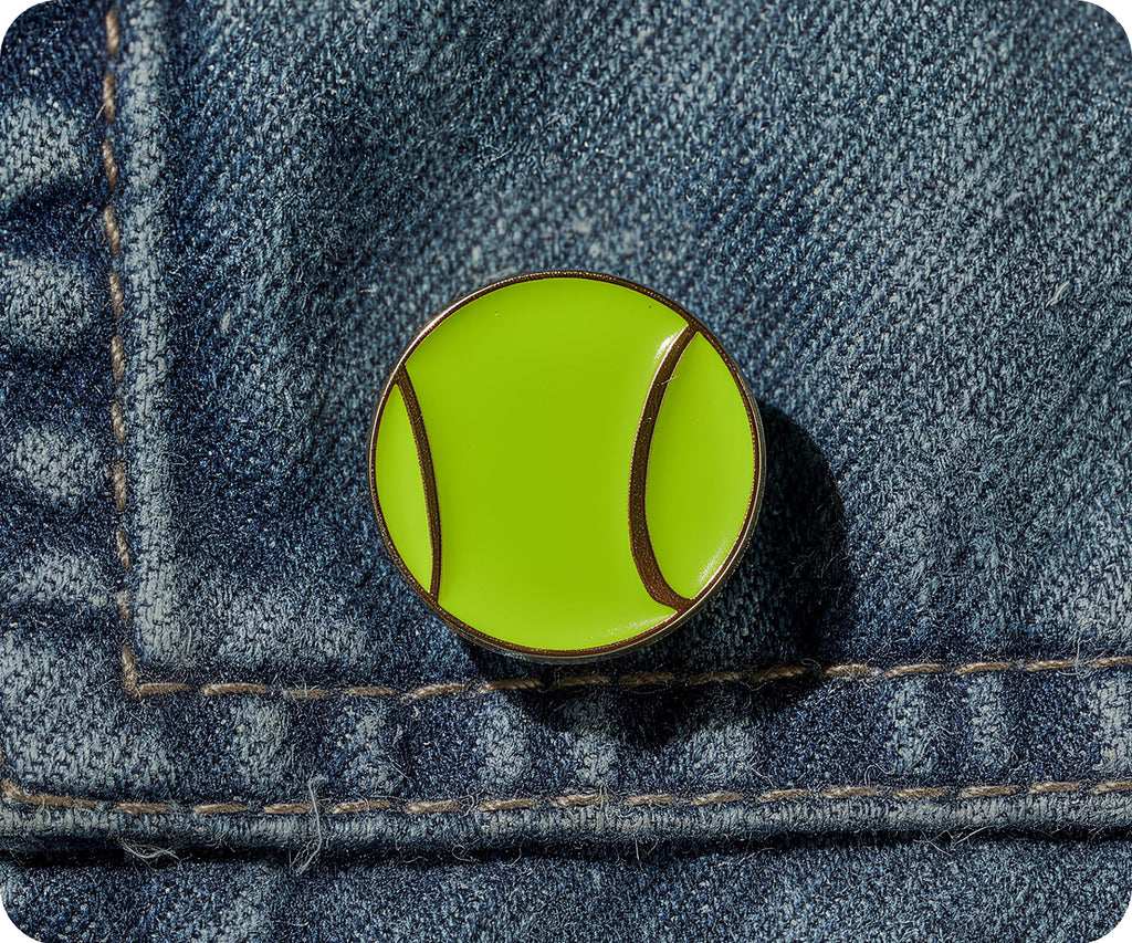 Tennis Ball Sport Pin Badge
