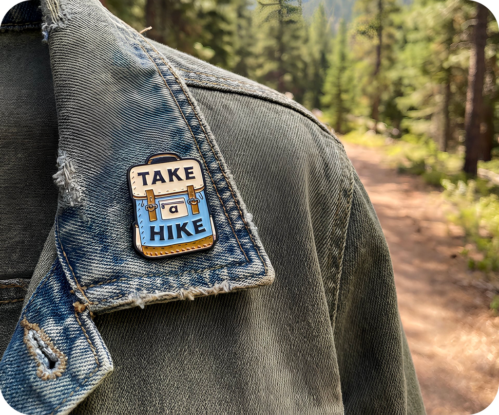 Take A Hike Travel Pin Badge