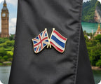 United Kingdom & Thailand Friendship Pin Badge