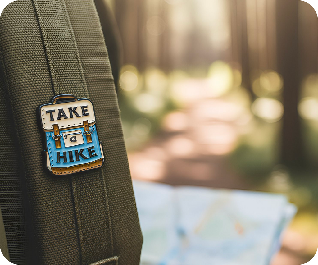 Take A Hike Travel Pin Badge