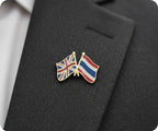United Kingdom & Thailand Friendship Pin Badge